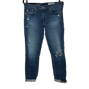 AG Adriano Goldschmied The Prima Mid Rise Cigarette Leg Stretch Jeans Womens 28R